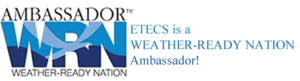 Weather-Ready Nation is about readying our community for extreme weather, water, and climate events. NOAA and ETECS partner and collaborate to help make others in our communities ready, responsive, and resilient to extreme events.